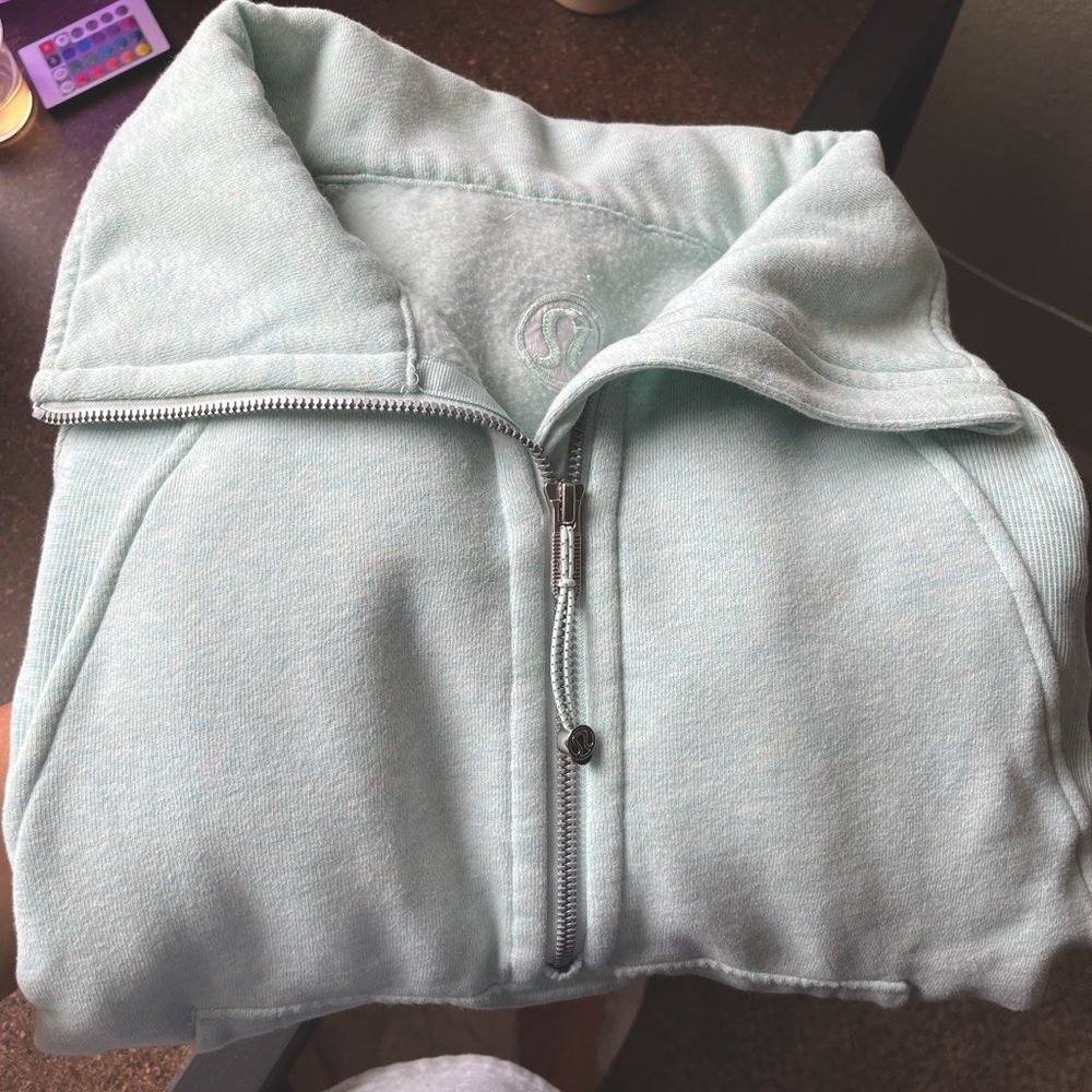 Heathered Mint Scuba w/Hoodie M/L